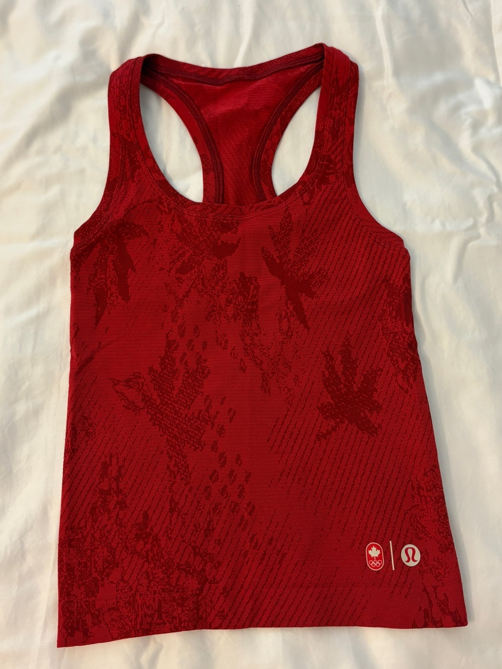 RARE lululemon Team Canada Swiftly Tech Racerback Tank Top Red